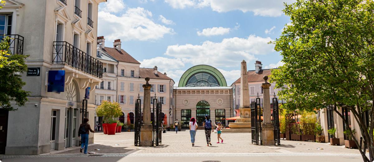 Place Toscane, la plaza comercial de Val d'Europe en Serris 