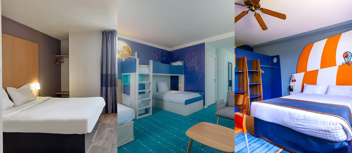 Habitaciones del B&B Hotel, Grand Magic Hotel y Explorers Hotel en Magny-le-Hongre 